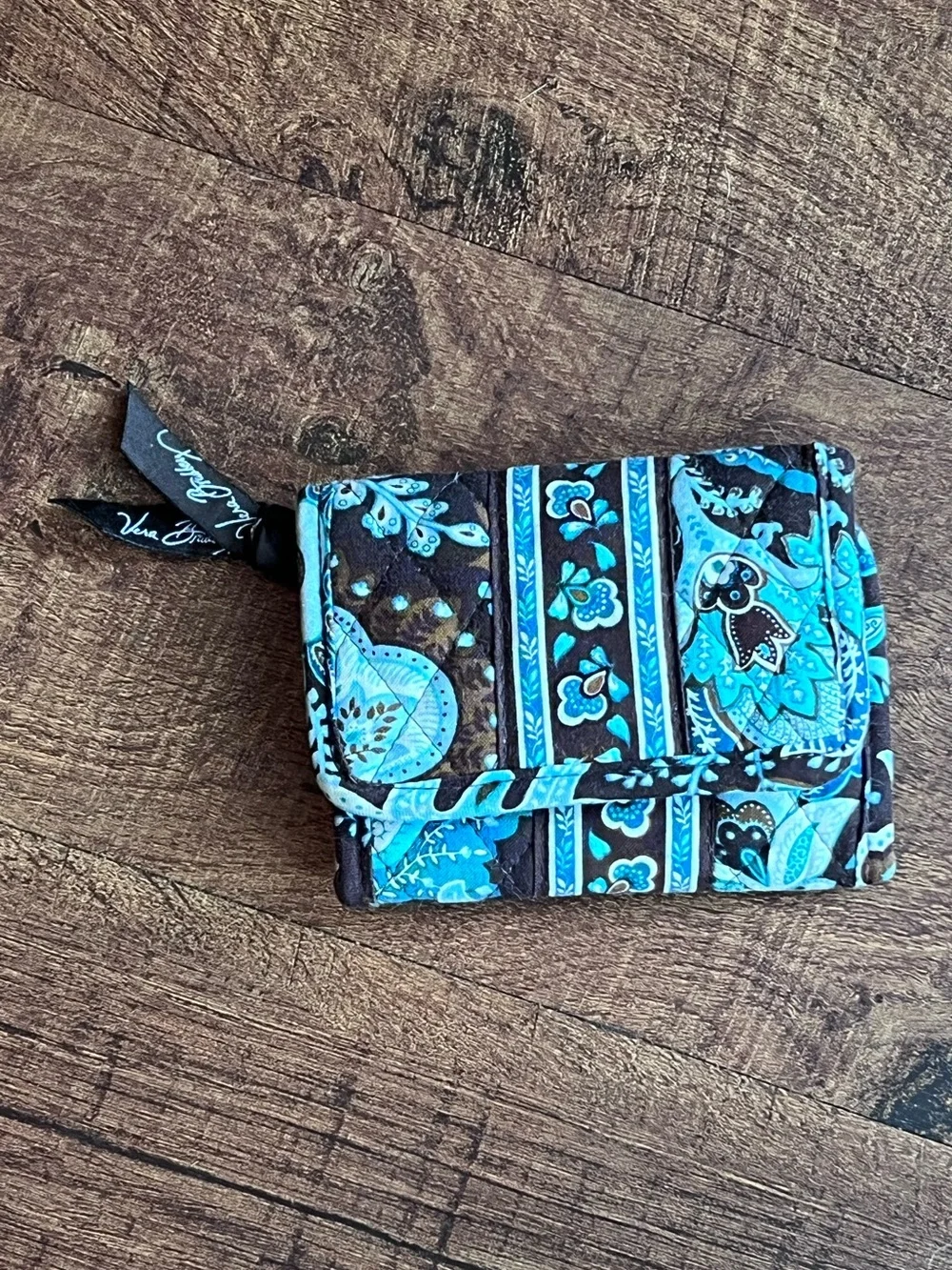 Vera Bradley Java Blue Wallet